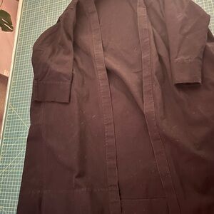 Elizabeth Suzann Clyde Trench black cotton canvas